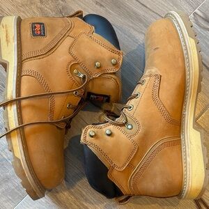 Timberland PRO Steel Toe Men's Brown Leather Boots